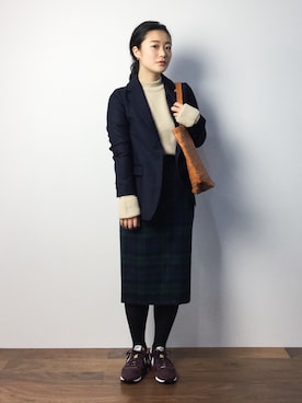 「nike challenger」｜クボヤさん（レディース・157cm）の秋コーディネート