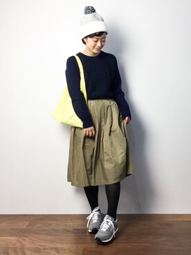 「LuncH（ランチ）のアイテム」を使った、クボヤさん（レディース・157cm）の秋コーディネート