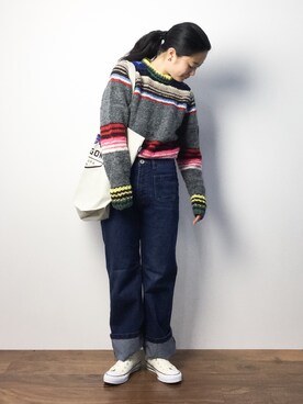 クボヤさん（レディース・157cm）の秋コーディネート