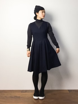 クボヤさん（レディース・157cm）の秋コーディネート