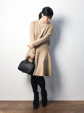 Mila Owen ミラオーウェン のワンピース イエロー系 を使った人気ファッションコーディネート ユーザー ショップスタッフ Wear