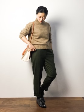 クボヤさん（レディース・157cm）の秋コーディネート