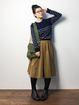 クボヤさん（レディース・157cm）の秋コーディネート