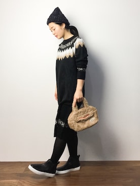 クボヤさん（レディース・157cm）の秋コーディネート