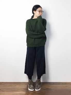 クボヤさん（レディース・157cm）の秋コーディネート