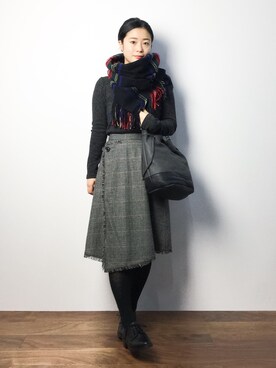 クボヤさん（レディース・157cm）の秋コーディネート