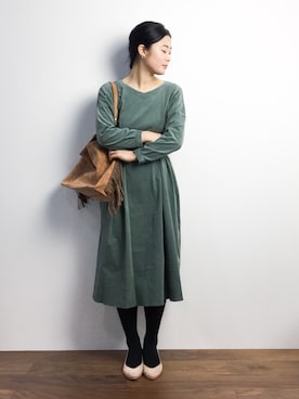 クボヤさん（レディース・157cm）の秋コーディネート