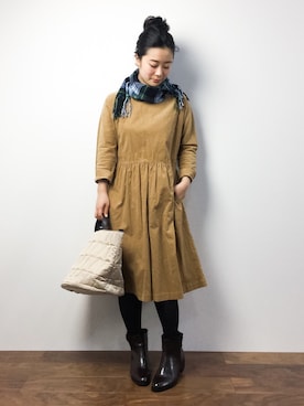 クボヤさん（レディース・157cm）の冬コーディネート