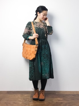 「chronicle（クロニクル）のアイテム」を使った、クボヤさん（レディース・157cm）の冬コーディネート