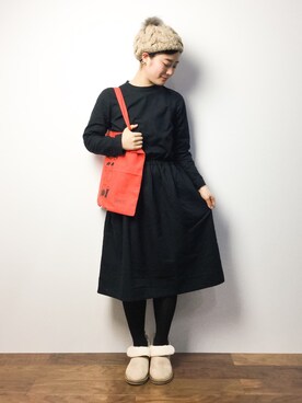 クボヤさん(レディース・157cm)の冬コーディネート