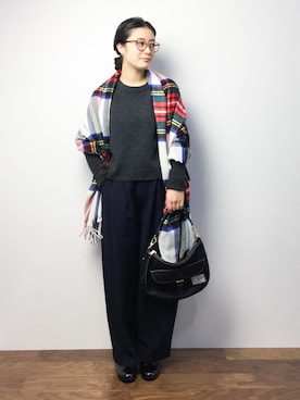 クボヤさん（レディース・157cm）の冬コーディネート