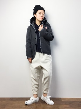 「MidiUmi（ミディウミ）のアイテム」を使った、クボヤさん（レディース・157cm）の冬コーディネート