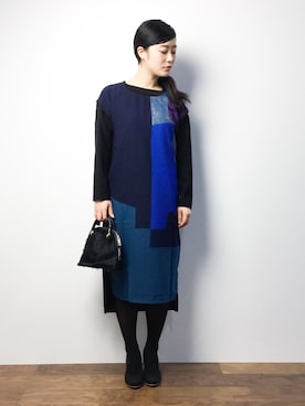 クボヤさん（レディース・157cm）の冬コーディネート