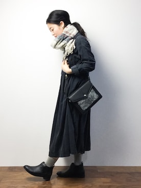 クボヤさん（レディース・157cm）の冬コーディネート