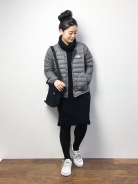 クボヤさん（レディース・157cm）の冬コーディネート