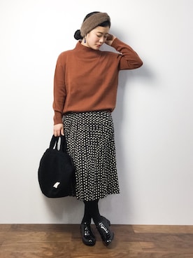 クボヤさん（レディース・157cm）の冬コーディネート