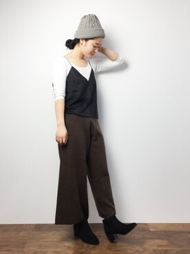 クボヤさん（レディース・157cm）の冬コーディネート