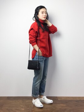 クボヤさん（レディース・157cm）の冬コーディネート