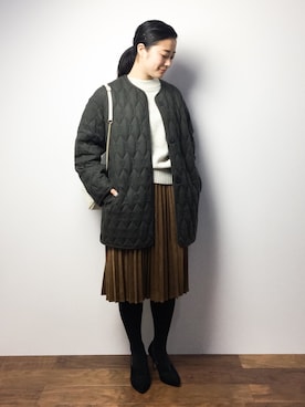 クボヤさん（レディース・157cm）の冬コーディネート