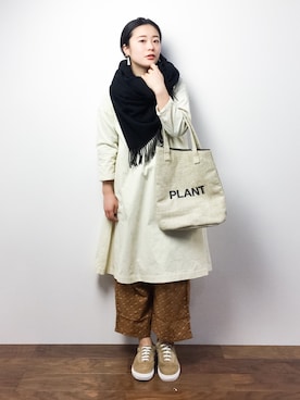 クボヤさん（レディース・157cm）の冬コーディネート