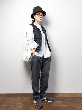 「SHIPS Days（シップスデイズ）のアイテム（ジャケット/アウター）」を使った、クボヤさん（レディース・157cm）の冬コーディネート