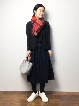 クボヤさん（レディース・157cm）の冬コーディネート