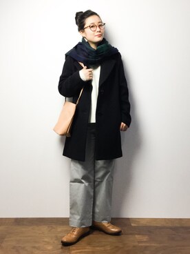 クボヤさん（レディース・157cm）の冬コーディネート