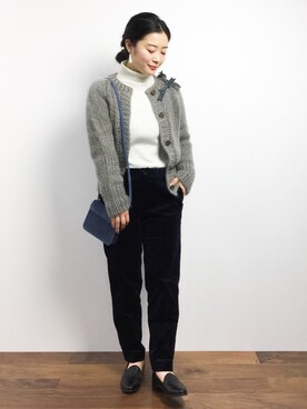 クボヤさん（レディース・157cm）の冬コーディネート