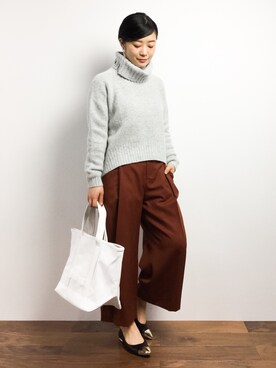 クボヤさん（レディース・157cm）の冬コーディネート