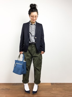 クボヤさん（レディース・157cm）の冬コーディネート