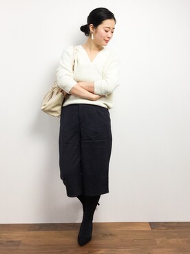 クボヤさん（レディース・157cm）の冬コーディネート