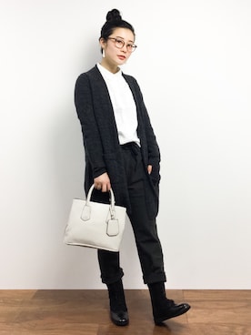 「Reene（リーネ）のアイテム」を使った、クボヤさん（レディース・157cm）の冬コーディネート