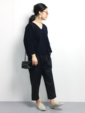 「SMADDY（スマディー）のアイテム」を使った、クボヤさん（レディース・157cm）の冬コーディネート