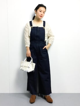 「こども ビームス（コドモビームス）のアイテム」を使った、クボヤさん（レディース・157cm）の冬コーディネート
