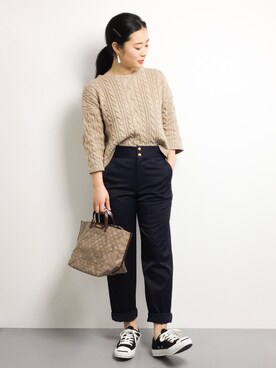 クボヤさん（レディース・157cm）の冬コーディネート