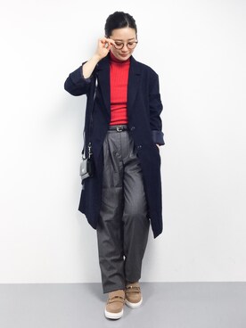 クボヤさん(レディース・157cm)の冬コーディネート