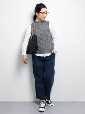 クボヤさん（レディース・157cm）の冬コーディネート