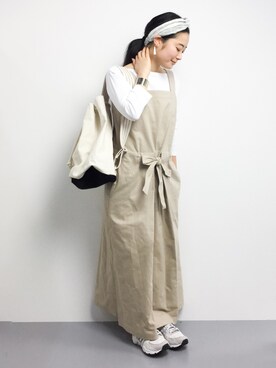 「Steven Alan（スティーブンアラン）のアイテム（ワンピース/ドレス）」を使った、クボヤさん（レディース・157cm）の冬コーディネート