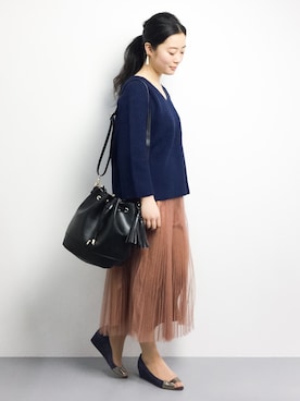 クボヤさん（レディース・157cm）の冬コーディネート