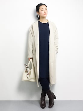 クボヤさん（レディース・157cm）の冬コーディネート