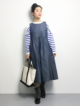 クボヤさん（レディース・157cm）の冬コーディネート