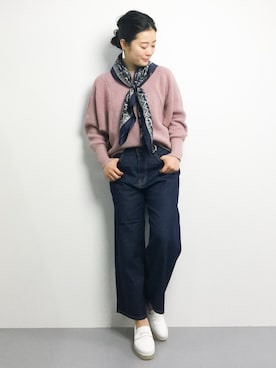 「note et silence （ノートエシロンス）のアイテム（その他シューズ）」を使った、クボヤさん（レディース・157cm）の冬コーディネート