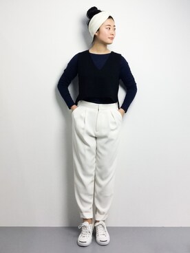 クボヤさん（レディース・157cm）の冬コーディネート