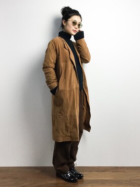 クボヤさん（レディース・157cm）の冬コーディネート