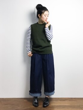 クボヤさん（レディース・157cm）の冬コーディネート