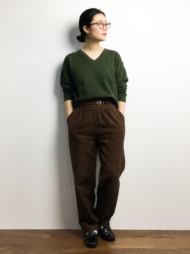 クボヤさん（レディース・157cm）の冬コーディネート