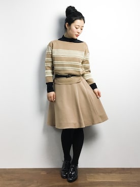 クボヤさん（レディース・157cm）の冬コーディネート