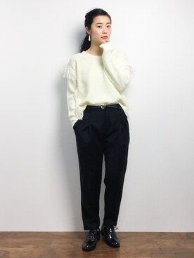 「KIKKA THE DIARY OF（キッカ　ザ　ダイアリー　オブ）のアイテム」を使った、クボヤさん（レディース・157cm）の冬コーディネート