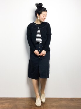 クボヤさん（レディース・157cm）の冬コーディネート