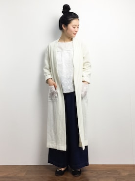 クボヤさん（レディース・157cm）の冬コーディネート